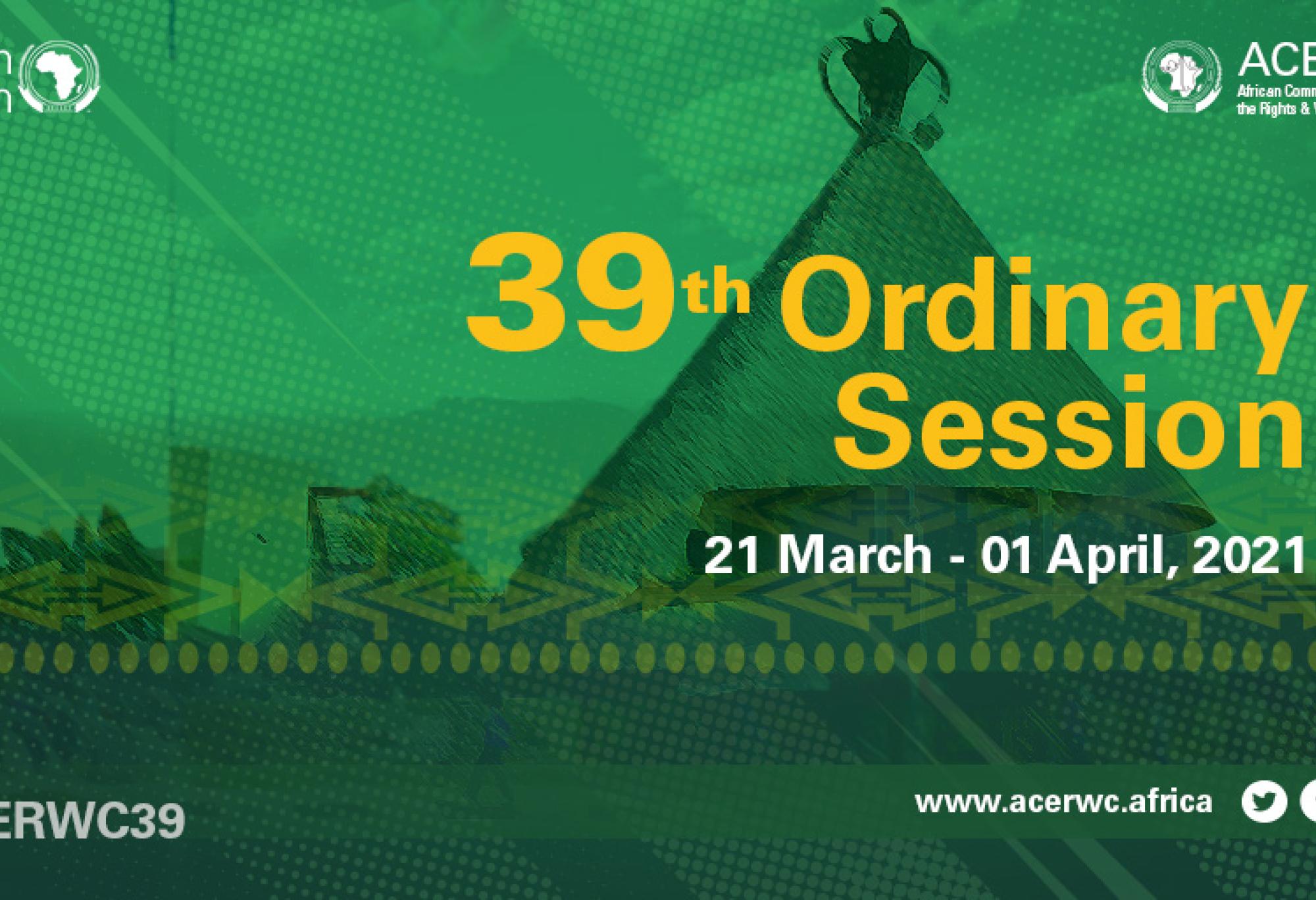 Communique on the 39th Ordinary Session of the ACERWC