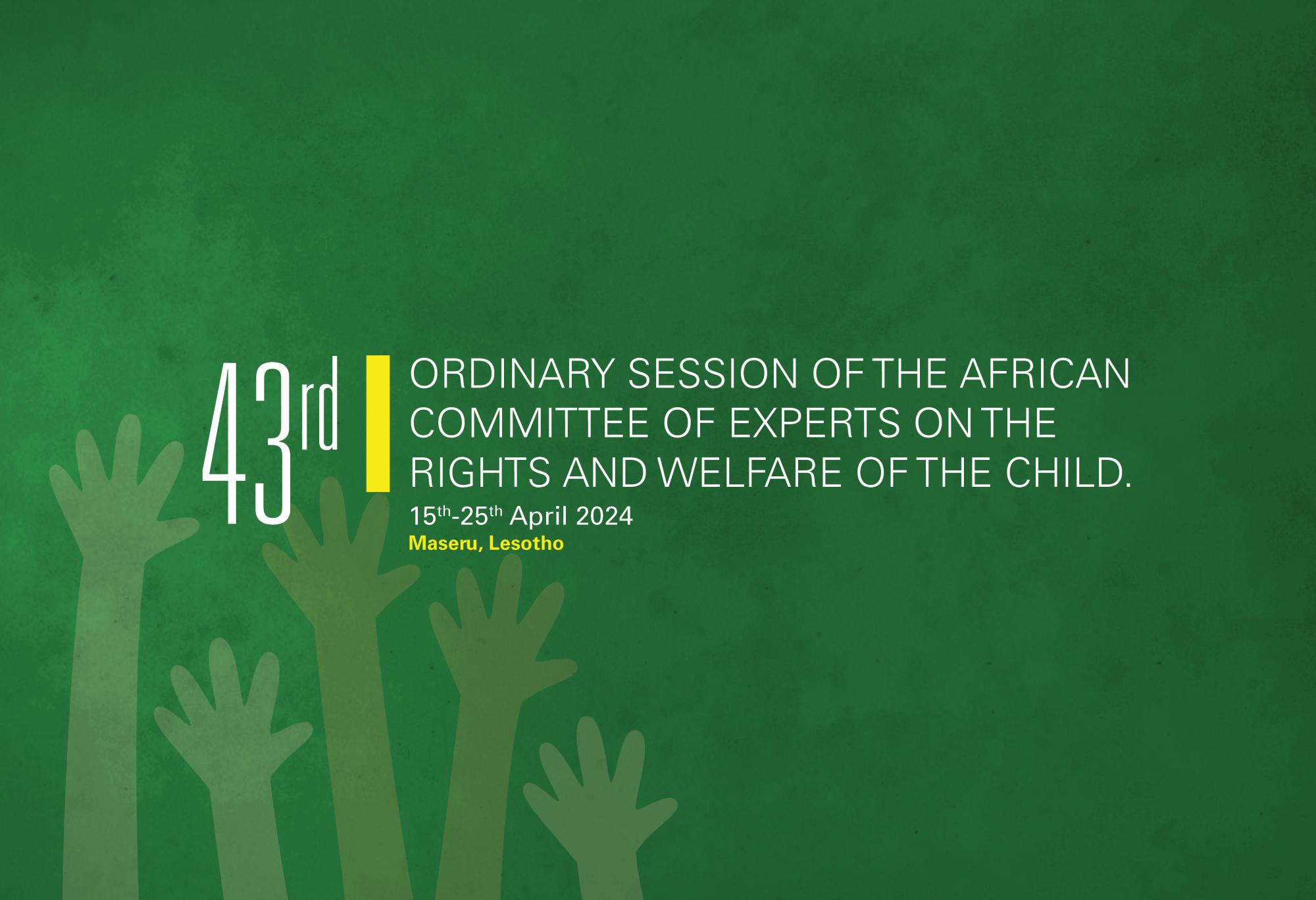 43rd Ordinary Session ACERWC