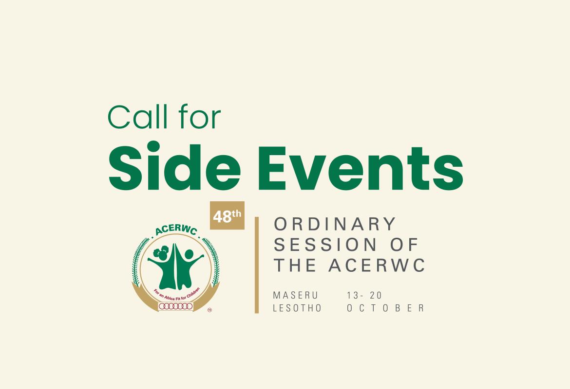 Call for Side Events during the 48th Ordinary Session of the ACERWC