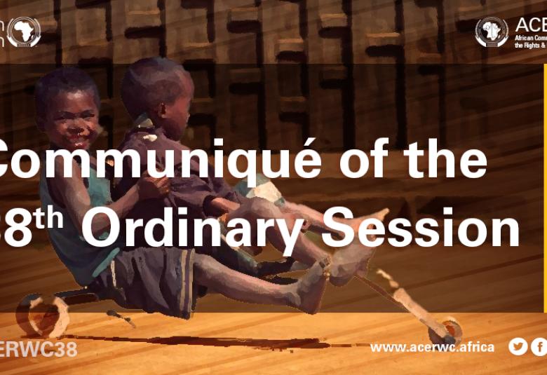 Communiqué on the 38th Ordinary Session