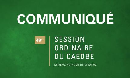 Communiqué 48e Session Ordinaire